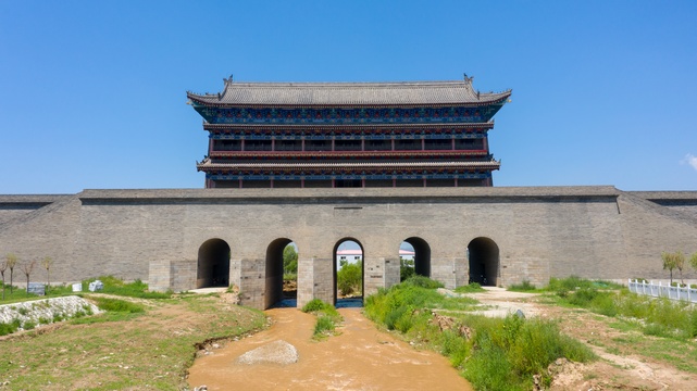 陕西渭南潼关航拍