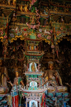 亚洲中国旅游景点 山西临汾小西天旅游景点