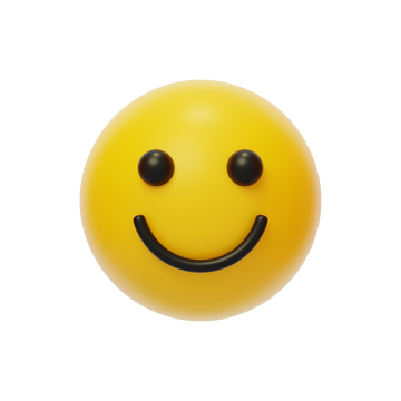 免抠微笑表情包社交情绪反应3D