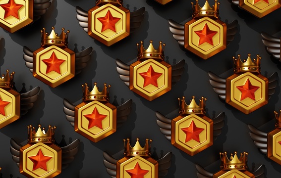 荣誉比赛奖牌奖励目标奖章3D