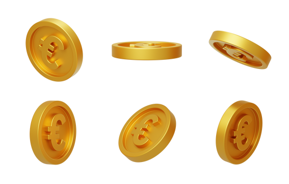 免抠金融欧元&euro;符号国际化货币3D