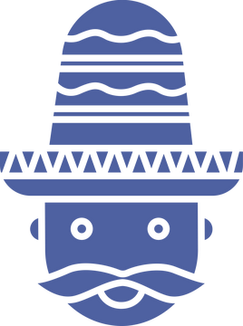 墨西哥文化实心图标 - SVG免抠素材