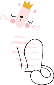 卡通猫线条图标 - SVG免抠素材