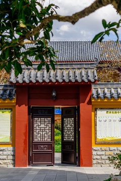 中式古典庙宇建筑景观