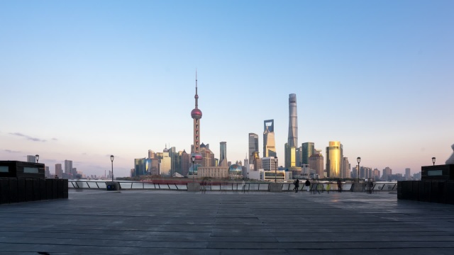 上海陆家嘴地面光板 422/10bit延时视频