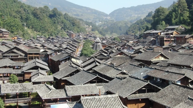 贵州肇兴侗寨 航拍