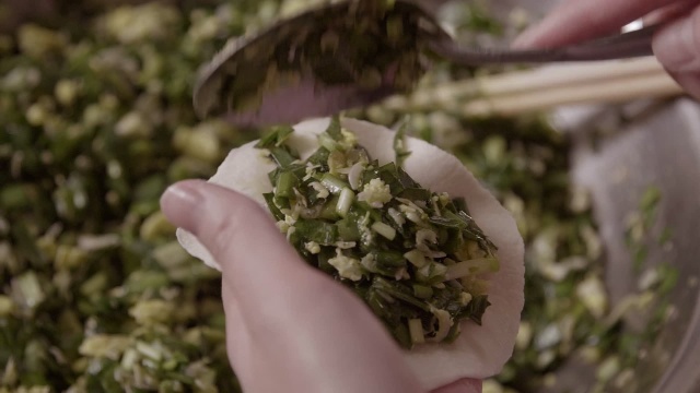 hd升格高清视频手工包包子蒸包子打煎包