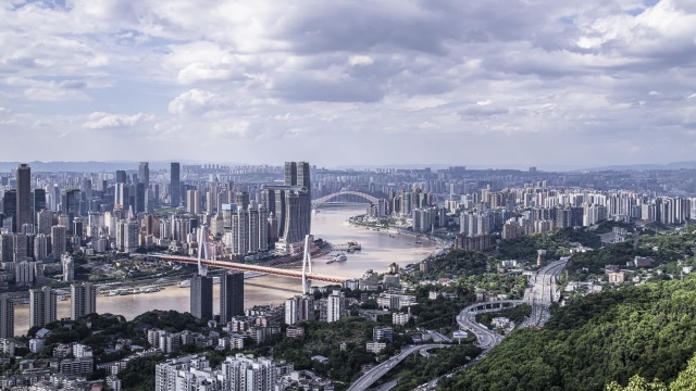 延时摄影 重庆南岸大景视频