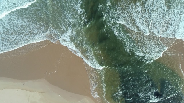 航拍海南万宁海滩