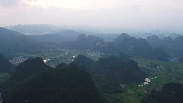 清远英西峰林 HD高清航拍视频