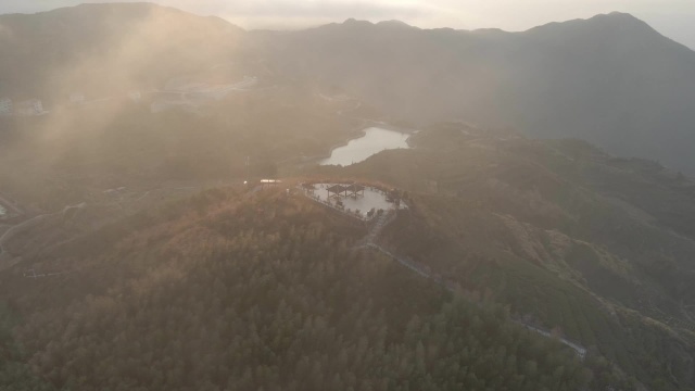 航拍视频厦门同安光明顶